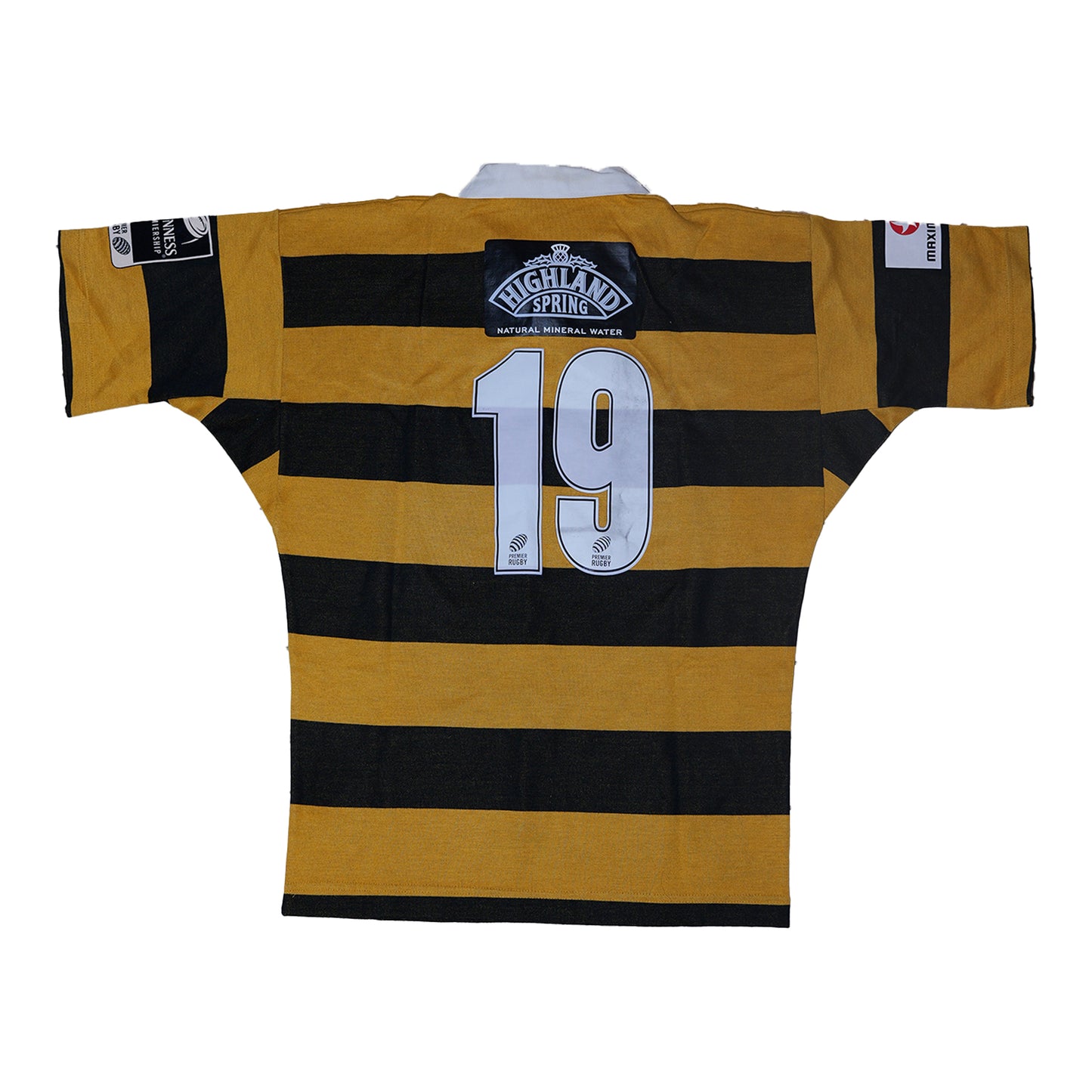 Wasps RFC Canterbury Match-Issued Jersey – No. 19 – Hooped Design