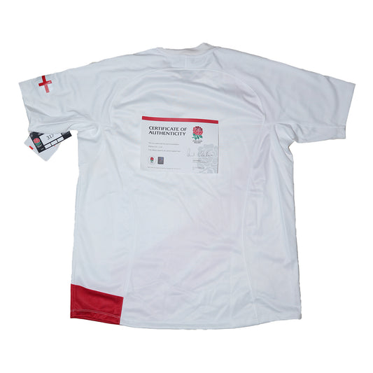 England Rugby Squad Signed Shirt – Collector’s Edition (302–11/08) with Certificate of Authenticity