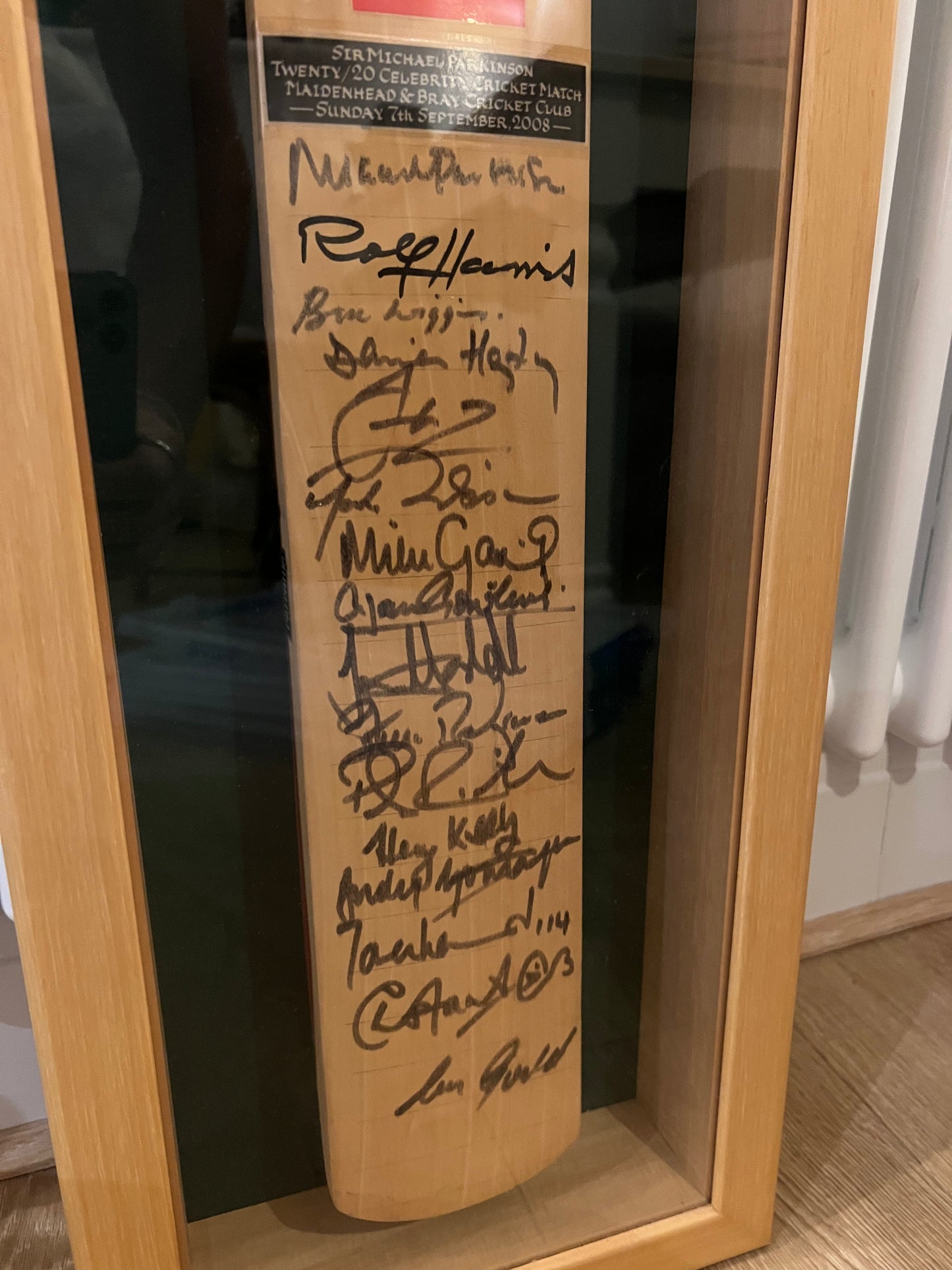 Signed Cricket Bat (Micheal Parkinson Charity Match)