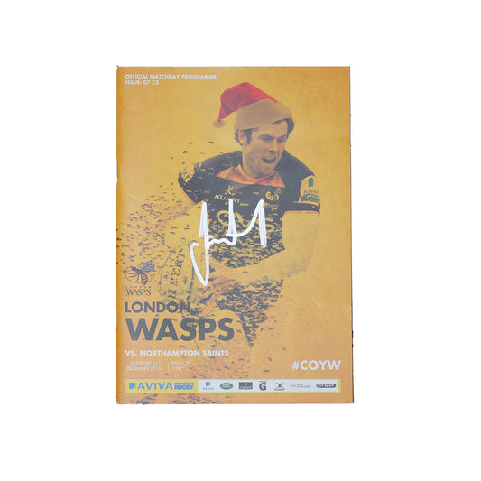 Signed Wasps Vs Northampton Saints Program
