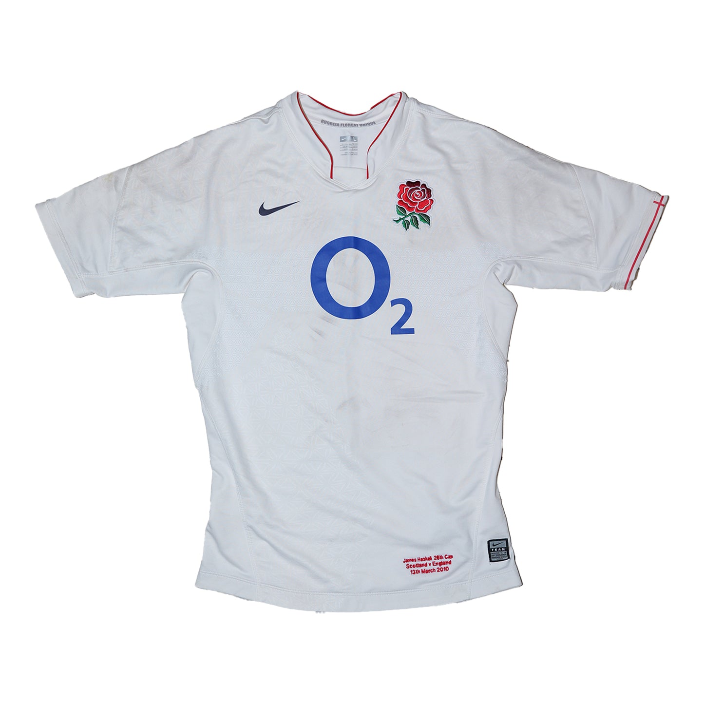 James Haskell England Rugby Shirt – 26th Cap vs Scotland, 13 March 2010 (#6)