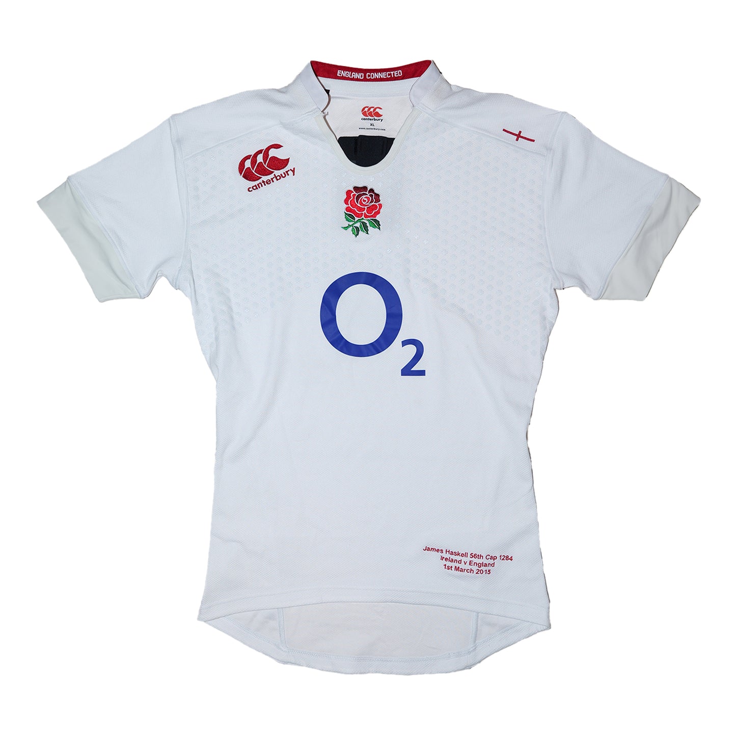 James Haskell England Rugby Shirt – 56th Cap vs Ireland, 1 March 2015 (#6)