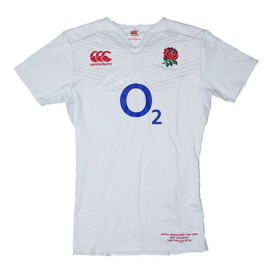 James Haskell England Rugby Shirt – 64th Cap vs Italy, 14 Feb 2016 (#7)