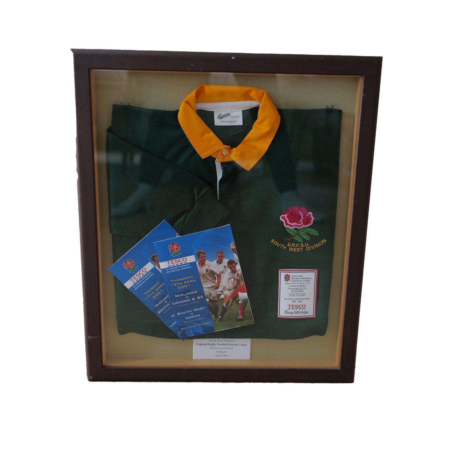 England Rugby Football Schools Union April 2001