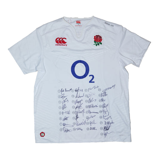 England 2015/16 Squad-Signed Jersey – Official RFU COA