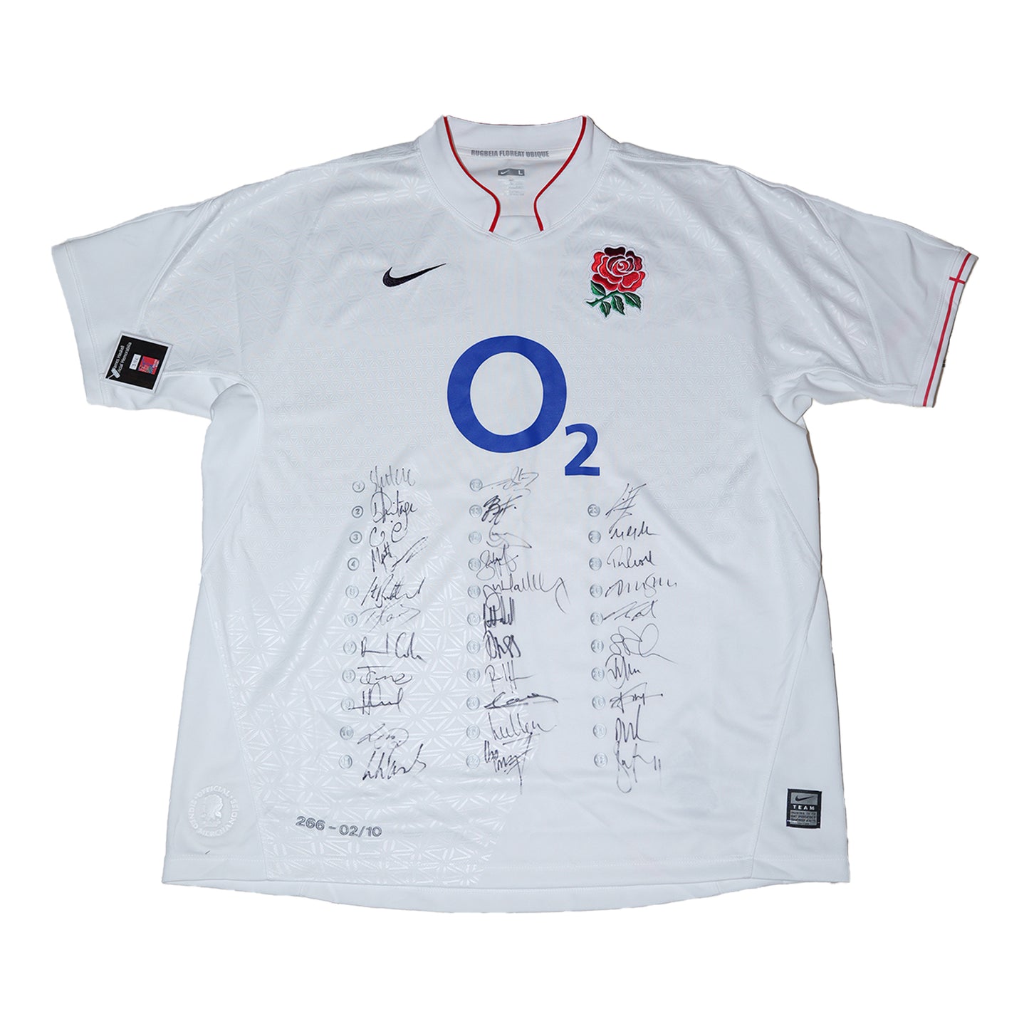 England Rugby Squad Signed Shirt – Collector's Edition (266–02/10)