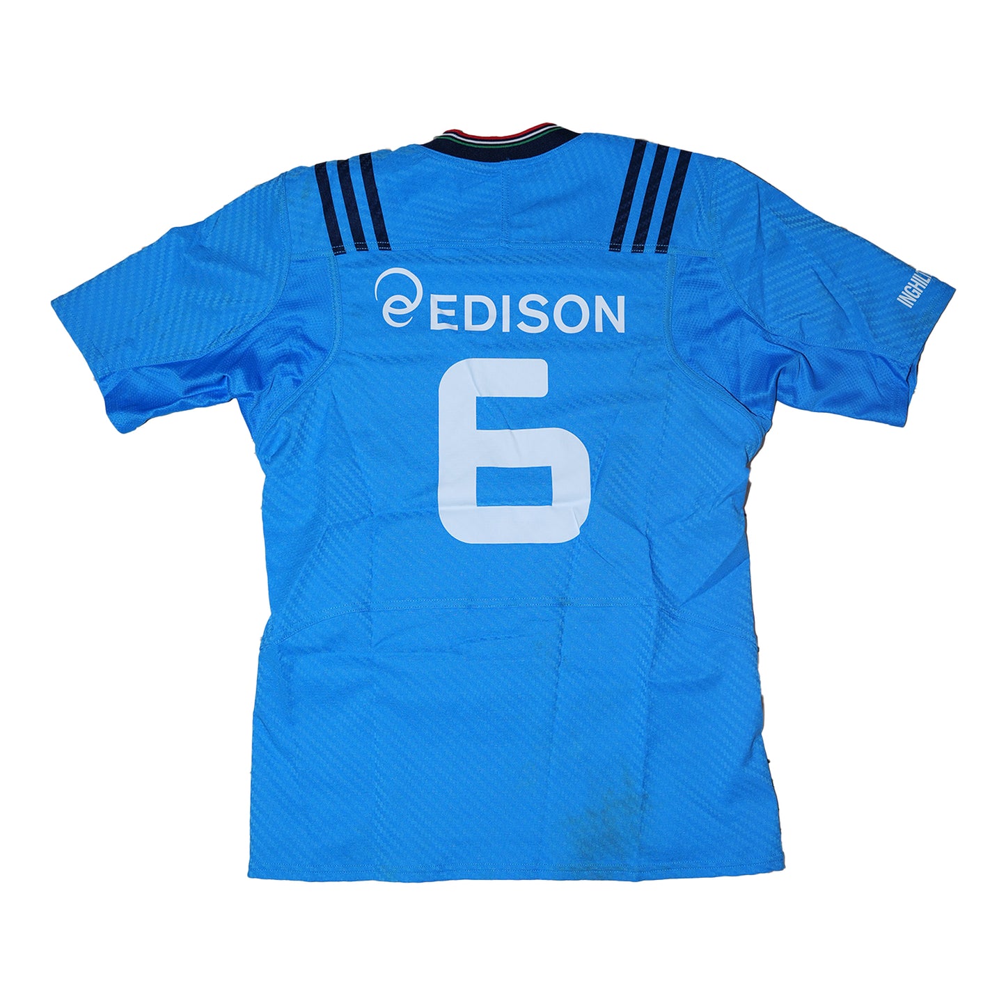 Italy Rugby Shirt – Number 6 – England vs Italy (14/02/2015)