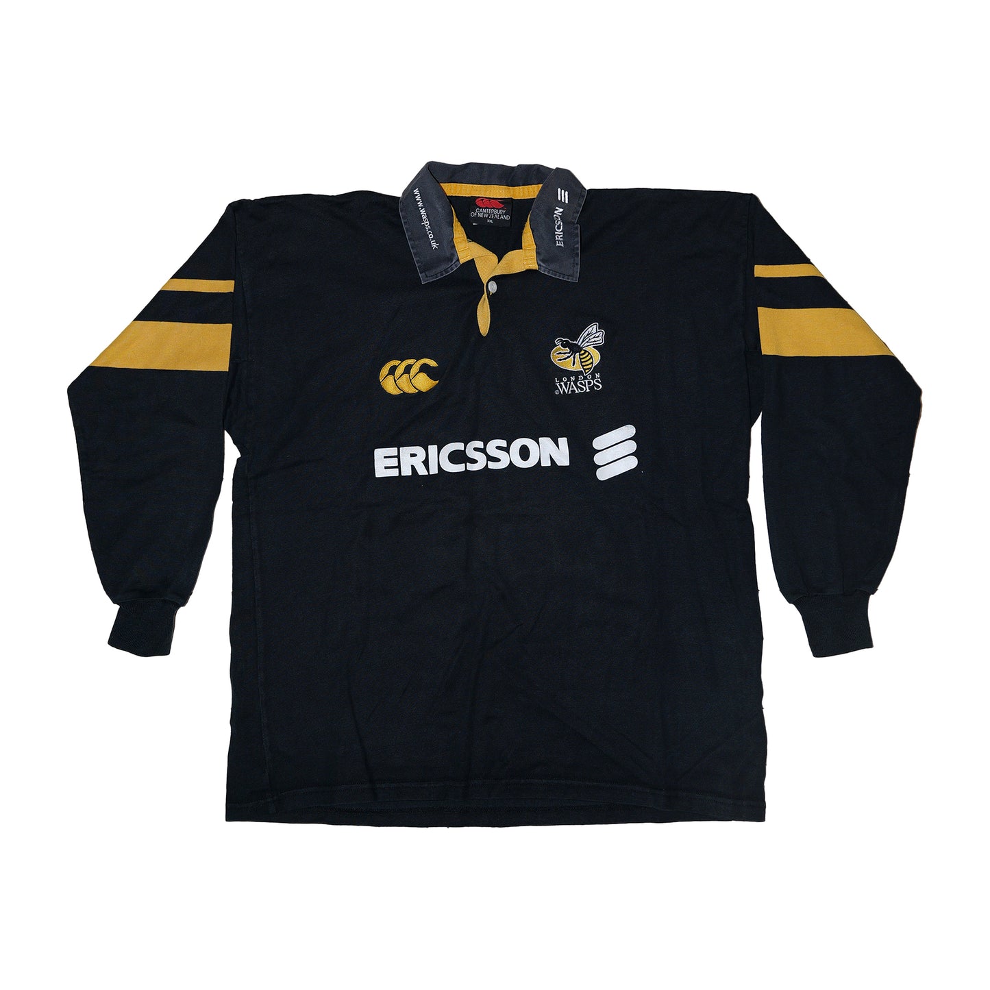 Wasps RFC Long Sleeve Jersey – Ericsson Era Black & Gold
