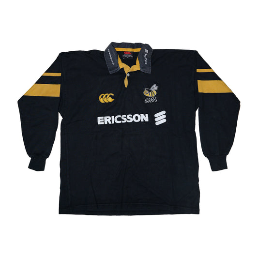 Wasps RFC Long Sleeve Jersey – Ericsson Era Black & Gold