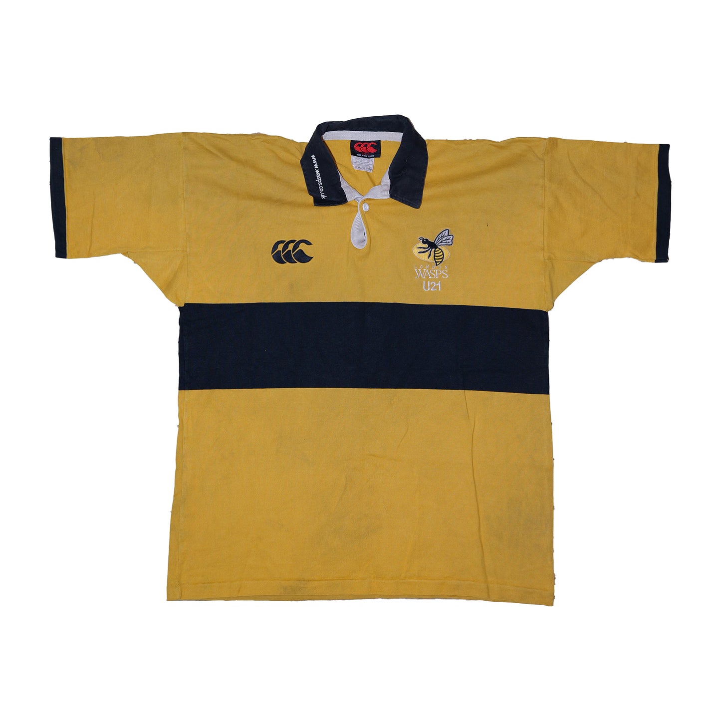 Wasps RFC U21 Match Shirt – Number 6 Gold & Navy Hoop